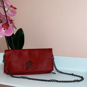 Express red shoulder bag